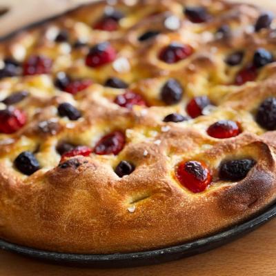 FOCACCIA OLIVY E POMODORINI